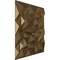 Ekena Millwork 19 5/8in. W x 19 5/8in. H Leto EnduraWall Decorative 3D Wall Panel Covers 2.67 Sq. Ft. WP20X20LTCCB - alternate 2